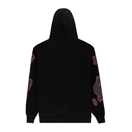 Sp5der Beluga Outline Hoodie Black