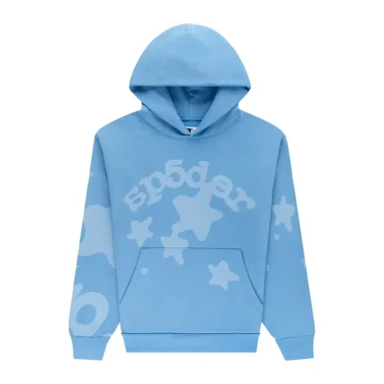 Sp5der Beluga V2 Hoodie Dusty Blue