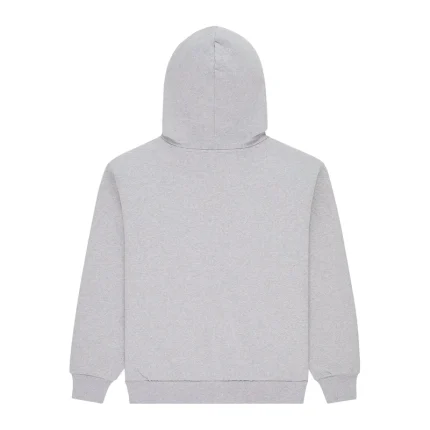 Sp5der Logo Sleeve Zip Hoodie Grey Red